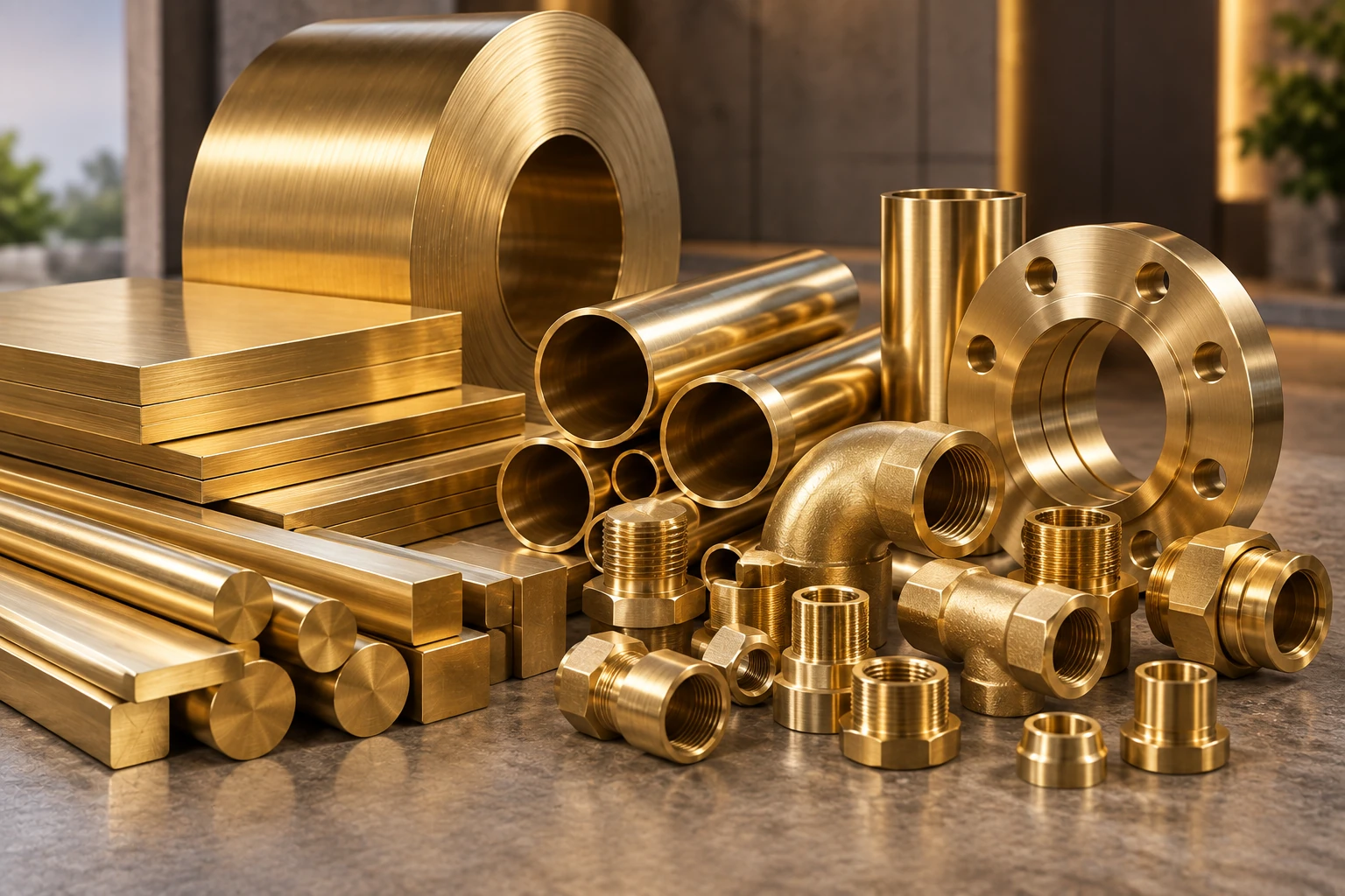Brass material forms