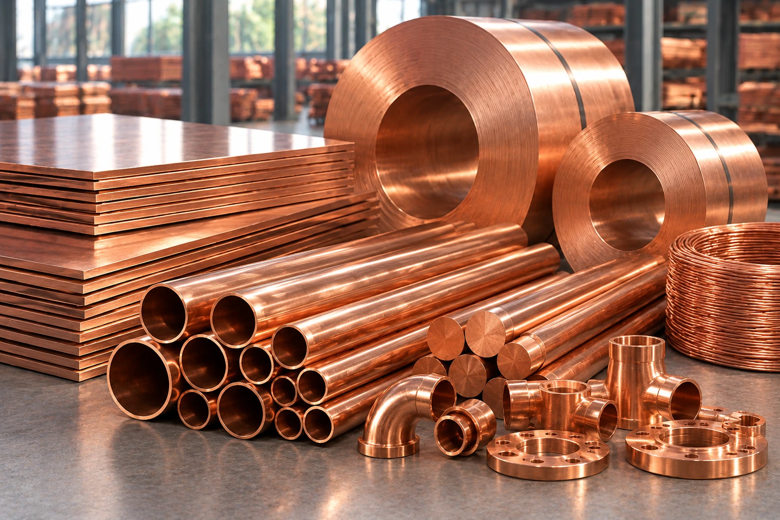 Copper material forms