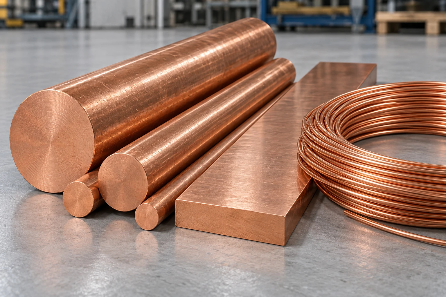 Copper Bars, Wires & Rods